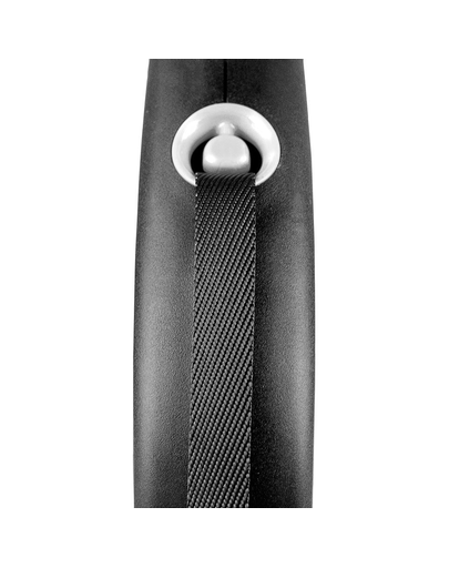 FLEXI Black Design lesa automata cu banda pentru caini, negru, marimea L, 5 m
