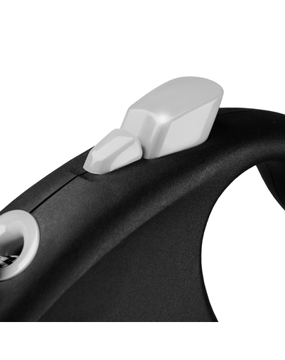 FLEXI Black Design lesa automata cu sir pentru caini, negru, marimea XS, 3 m