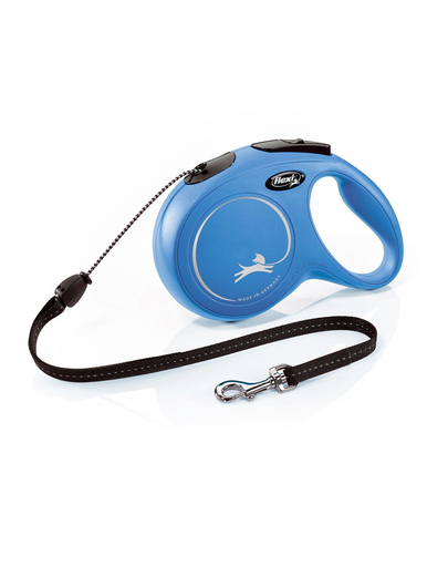 FLEXI New Classic lesa automata cu sir pentru caini, albastru, marimea M, 8 m