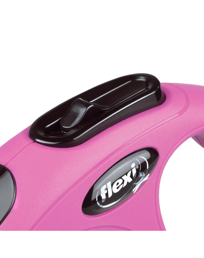 FLEXI New Classic lesa automata cu sir pentru caini, roze, marimea XS, 3 m