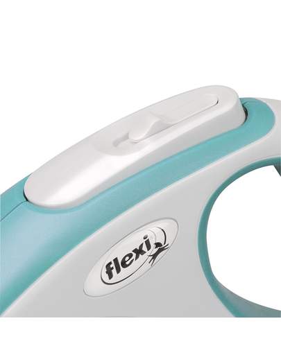FLEXI New Comfort lesa automata cu banda pentru caini, albastru deschis, marimea M, 8 m
