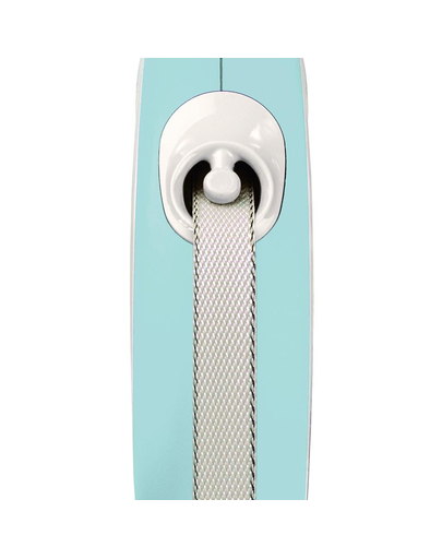 FLEXI New Comfort lesa automata cu banda pentru caini, albastru deschis, marimea M, 5 m