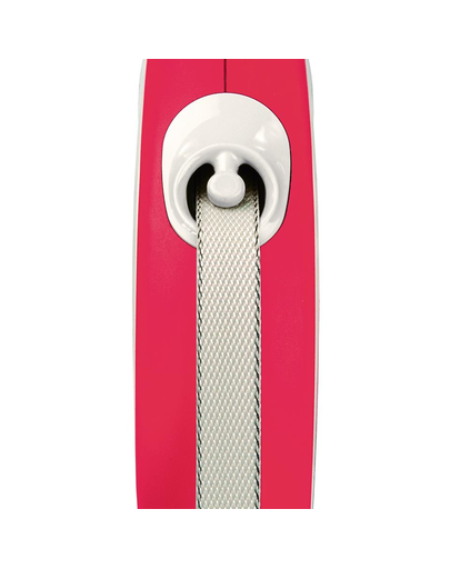 FLEXI New Comfort lesa automata cu banda pentru caini, rosu, marimea M, 5 m