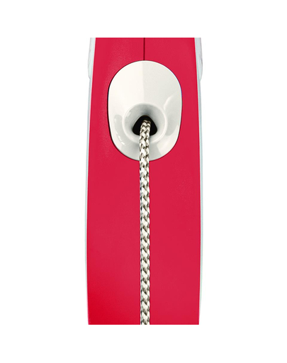 FLEXI New Comfort lesa automata cu franghie pentru caini, rosu, marimea S, 5 m