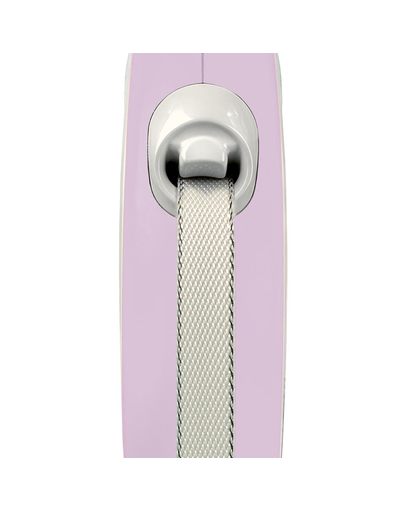 FLEXI New Comfort lesa automata cu banda pentru caini, roze, marimea S, 5 m
