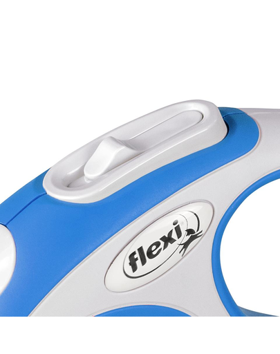 FLEXI New Comfort lesa automata cu banda pentru caini, albastru, marimea XS, 3 m