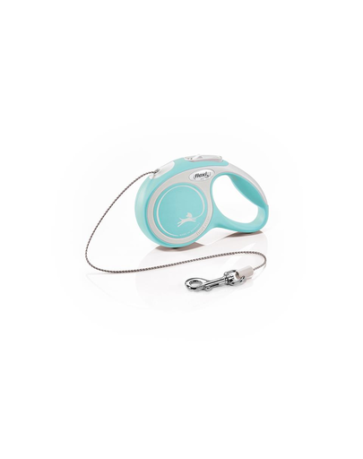 FLEXI New Comfort lesa automata cu banda pentru caini, albastru deschis, marimea XS, 3 m