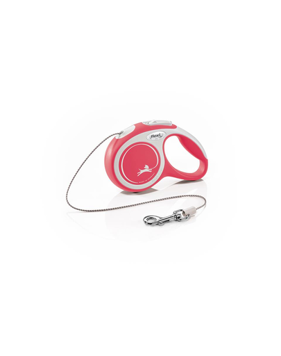 FLEXI New Comfort lesa automata cu banda pentru caini, rosu, marimea XS, 3 m