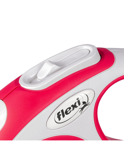 FLEXI New Comfort lesa automata cu banda pentru caini, rosu, marimea XS, 3 m