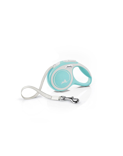 FLEXI New Comfort lesa automata cu banda pentru caini, albastru deschis, marimea XS, 3 m