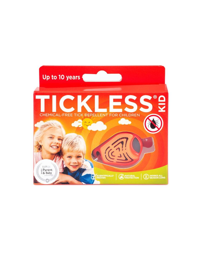TICKLESS Baby Repelent cu ultrasunete pentru eliminarea capuselor, portocaliu