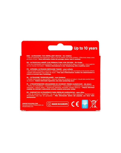 TICKLESS Baby Repelent cu ultrasunete pentru eliminarea capuselor, portocaliu