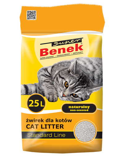 BENEK Super Standard nisip litiera pisici 25 L x 2 (50 L)