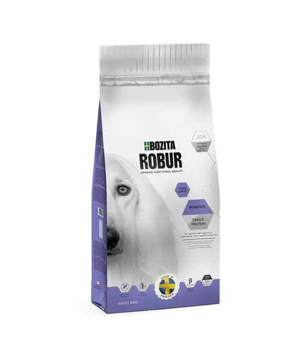 BOZITA Robur Sensitive Single Protein Lamb hrana monoproteica pentru caini, cu miel 3 kg