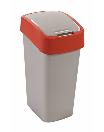 CURVER Coș de gunoi FLIP BIN 45 L argintiu/roșu
