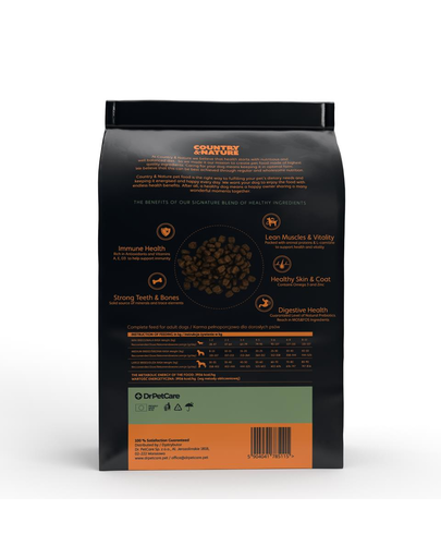 Country&Nature Turkey&Vegetables Recipe Hrana uscata caini adulti talie mica, curcan si legume 3 kg