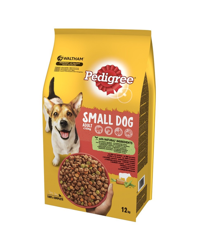 PEDIGREE Vital Protection hrana uscata caini adulti de talie mica, cu vita si legume 12 kg