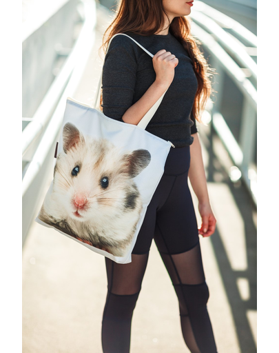 FERA ​Geantă clasică cu fermoar, hamster
