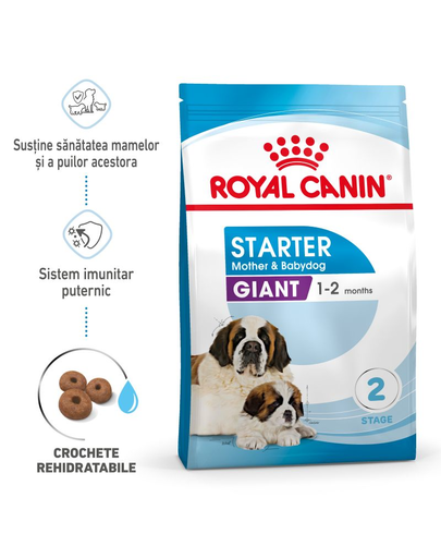 Royal Canin Giant Starter Mother & Babydog gestatie/ lactatie pui hrana uscata caine 15 kg