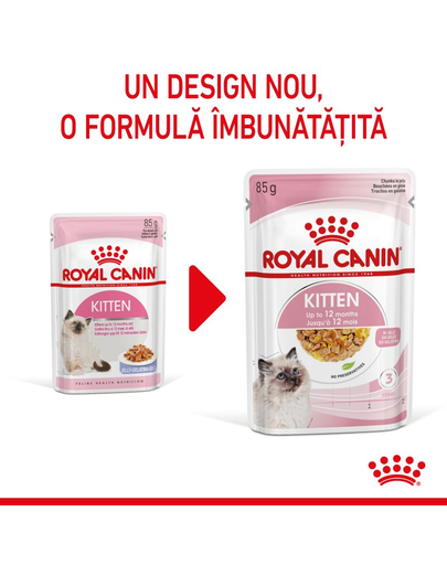 Royal Canin Kitten Instinctive In Jelly hrana umeda in aspic pentru pisica, 12 x 85 g