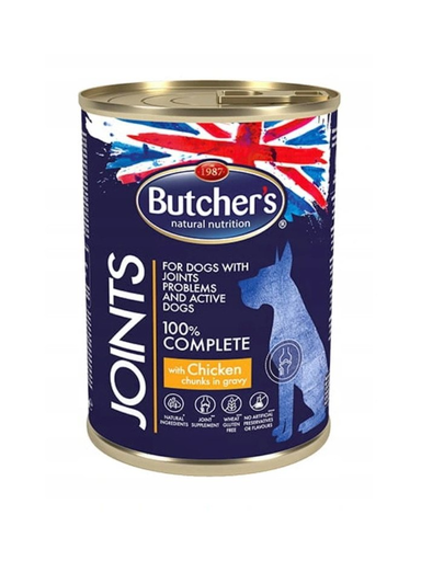 BUTCHER'S Functional Dog Joints hrana umeda cu pui in sos pentru caini 400 gr