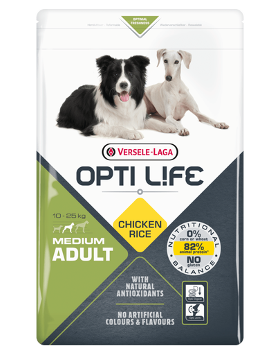 VERSELE-LAGA Opti Life Adult Medium hrana uscata caini adulti de talie medie 12,5 kg
