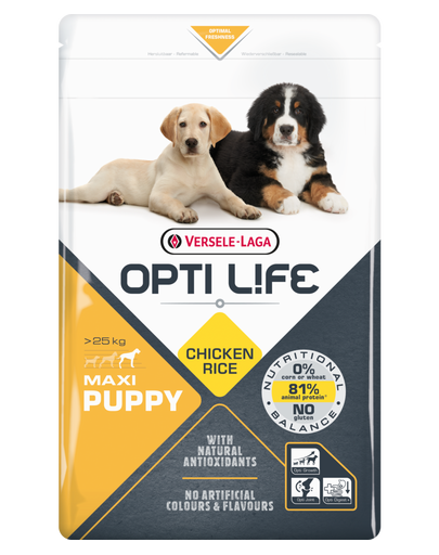 VERSELE-LAGA Opti Life Puppy Maxi hrana uscata caini juniori de talie mare 12,5 kg