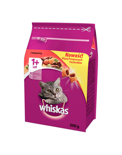 WHISKAS Adult hovězí a mrkev 0.3 kg