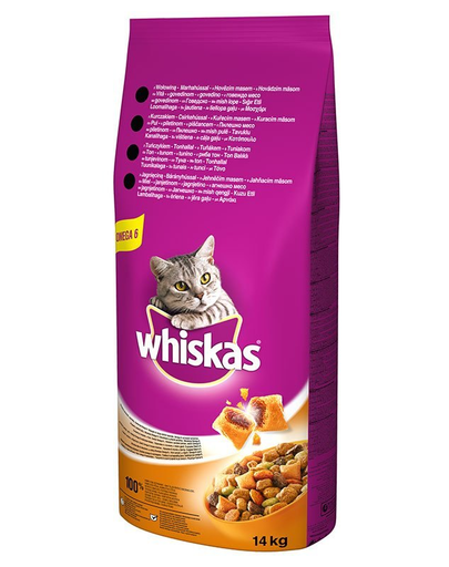 WHISKAS Adult hrana uscata pisici adulte, cu miel si legume 14 kg
