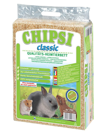 JRS Hobliny Chipsi Classic Așternut pentru rozătoare 60 l