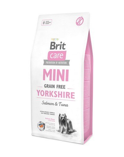 BRIT Care Grain Free Mini Yorkshire hrana uscata caini adulti talie mica, somon si ton 7 kg