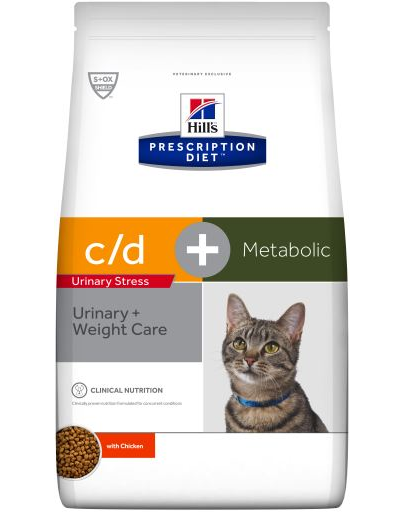 HILL'S Prescription Diet c/d Feline Urinary Stress + Metabolic 4 kg
