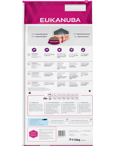 EUKANUBA Daily Care Adult Sensitive Skin All Breeds hrana uscata caini adulti 12 kg