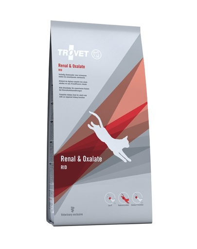 TROVET Renal & Oxalate RID pentru o pisică de 3 kg
