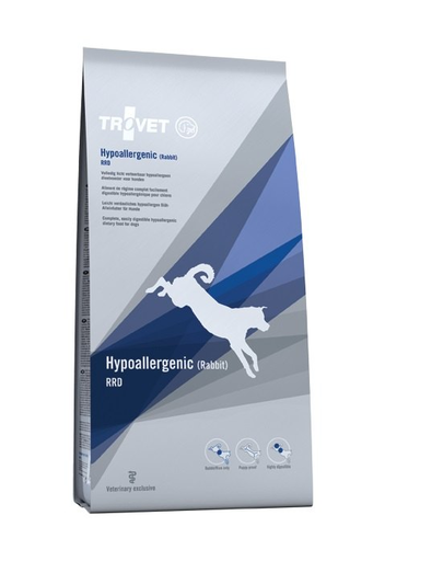 TROVET Hypoallergenic Rabbit RRD hrana pentru caini 3 kg sensibilitati alimentare