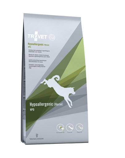 TROVET Hypoallergenic Horse HPD hrana hipoalergenica pentru caini 3 kg carne de cal