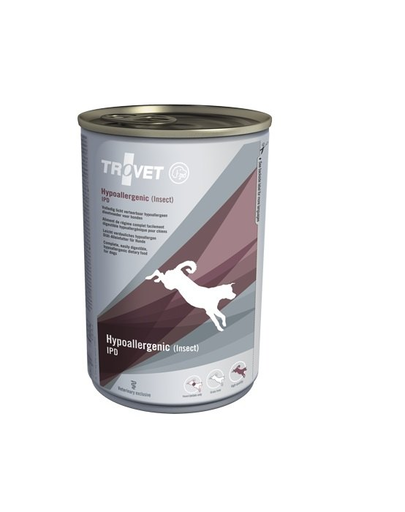 TROVET Hypoallergenic Insect IPD pentru câine 400 g