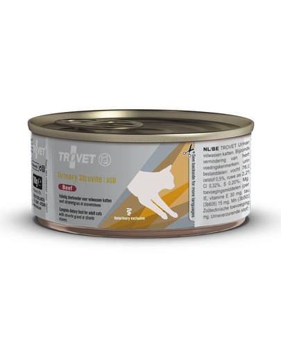 TROVET Urinary Struvite Beef ASD pentru pisici, cu vita 100 g