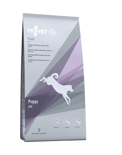 TROVET Puppy CPF hrana catelusi si femele gestante 10 kg