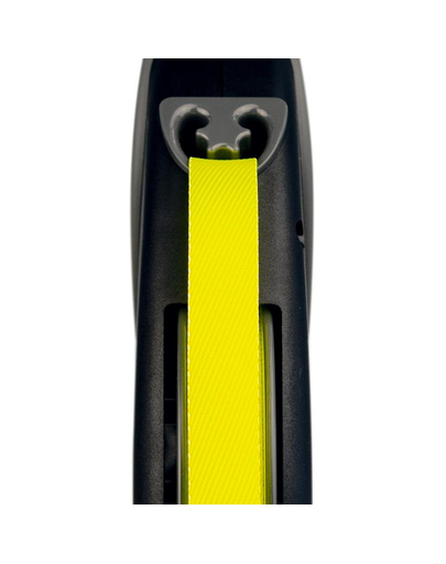 FLEXI Lesa caini Giant Professional banda 10 M negru (Neon)