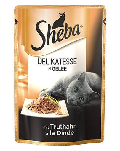 SHEBA Delicacy in Jelly hrana umeda pisica 85 g curcan