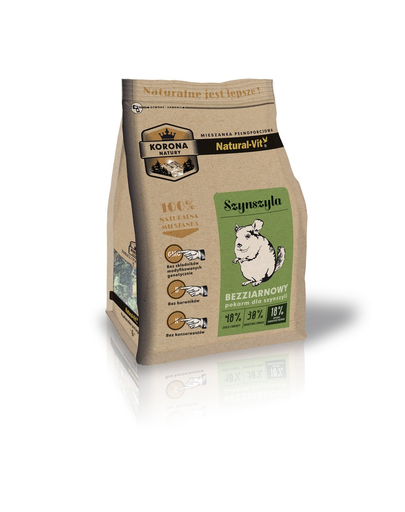 NATURAL-VIT Korona Natury amestec complet pentru chinchile 750 g