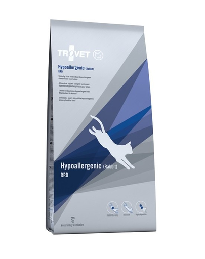 TROVET Hypoallergenic Rabbit RRD hrana pentru pisici 3 kg cu iepure