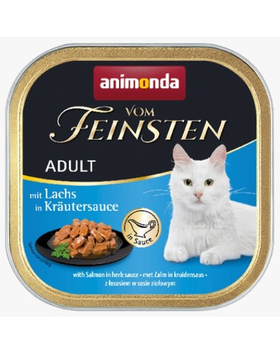 ANIMONDA Vom Feinsten No Grain cu Somon în Sos cu Ierburi 100 g