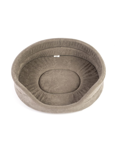 FERA Pat pentru caini, oval, gri 47x38x15 cm