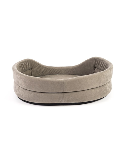 FERA Pat pentru caini, oval, gri 47x38x15 cm