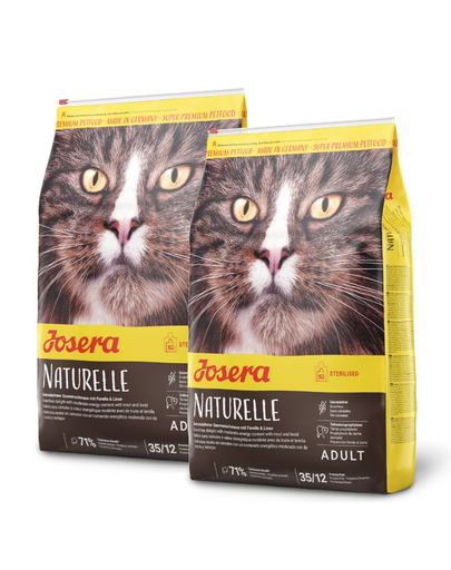 JOSERA Naturelle hrana uscata fara cereale pentru pisici dupa sterilizare/castare 20 kg (2 x 10 kg)