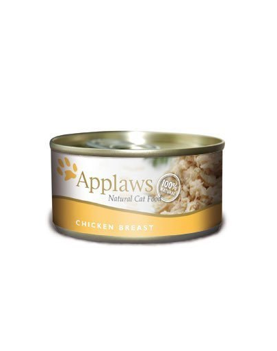 APPLAWS Cat Tin Chicken Breast 6x156 g hrana cu piept de pui pentru pisica