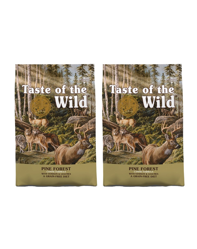 TASTE OF THE WILD Pine Forest hrana uscata caini si catei, cu vanat si legume 24,4 kg (2 x 12,2 kg)