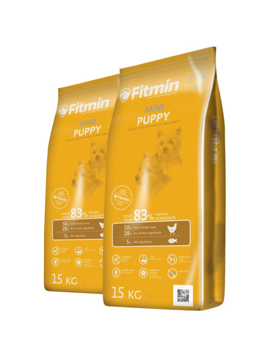 FITMIN Mini puppy 30 kg Hrana uscata pentru cainii junior si catele gestante de talie mica (2 x 15 kg)